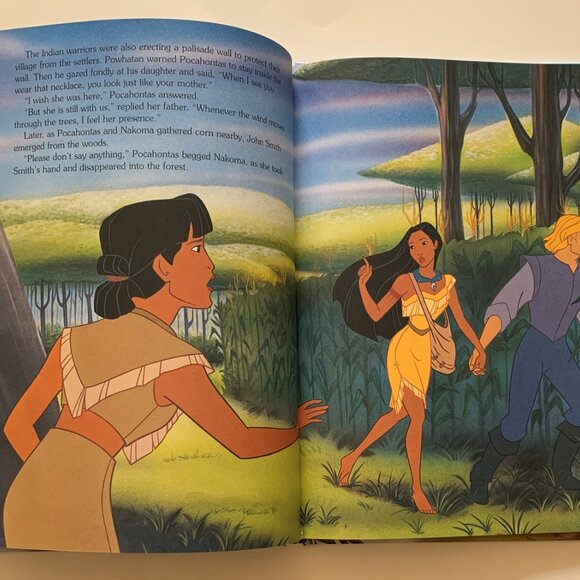 Pocahontas (1995, Hardcover, 1st Edition/Print) Vintage Walt Disney Picture Book - Picture 9 of 16